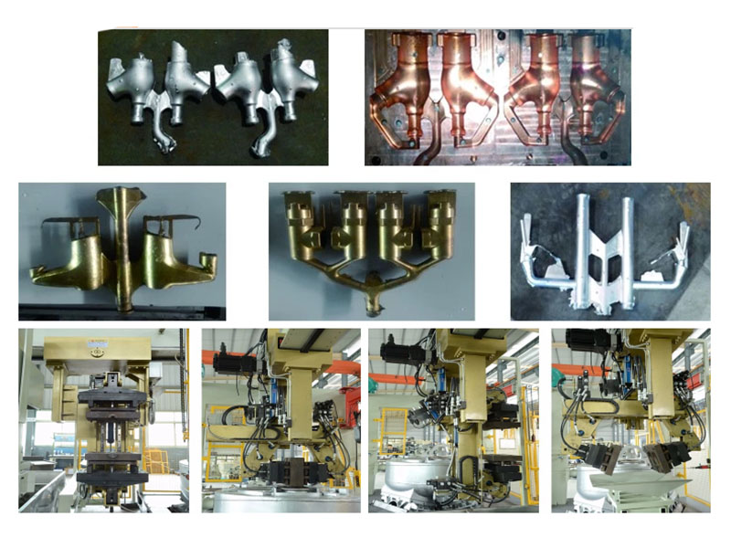 铸造零件锌黄铜合金金属低压压铸机